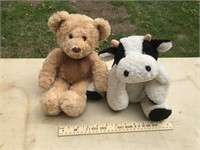 Plush Toys - Cow & Bear
