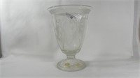 Fenton 8.5 frosted crystal Dancing Lady vase-1920s