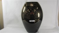 12" Art Glass Halloween scene vase SAMPLE