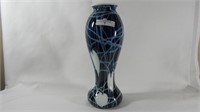 Imperial Free- Hand 10.5"Black/Hanging Hearts Vase