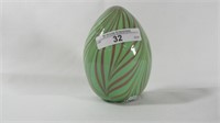 Fenton 5" Pulled Feather egg