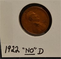 Wheat Penny 1922 "NO D" Not graded