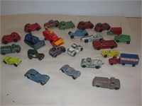 Variety of small cars and trucks