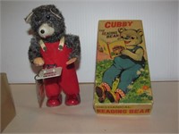 Cubby the Reading Bear-Wind up