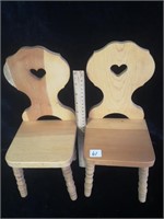 CUTE WOODEN DOLL CHAIRS