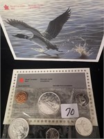1966 UNCIRCULATED SET CANADIAN COINS
