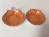 Pr of Scallop Shell Dishes by Mottahedeh - 4.5"