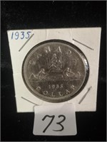 1935 CANADIAN SILVER DOLLAR