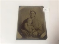 Large Vintage Tin Type Photo - 6.5" x 8.5"