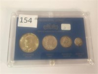 Presidential Coin Series w/1972 Ike Dollar, 1964