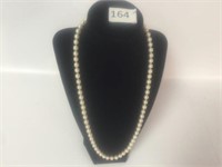 23" String Pearl Necklace w/14K Gold Clasp