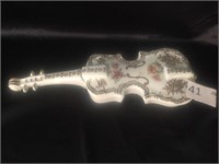 Violin Porcelain Limoges Trinket Box -10.5" Long