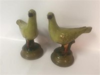 Pr of Vintage Ceramic Pigeons - 10" Tall