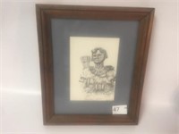 Framed Signed & Numbered Print, "Tecumseh"