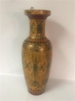 Large Satsuma Handpainted Vase, Very Nice - 24" T