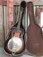 Harmony 6-string guitar, cracks in wood