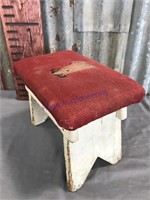 Foot stool, padded top