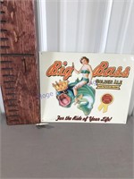 Big Bass Golden Ale tin sign