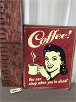 Coffee! tin sign
