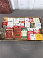 Assorted spice tins