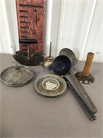 Assorted old metal items