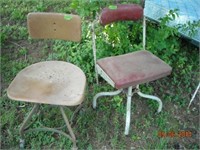 Pair of Industrail/military  office chairs
