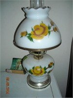 Hand painted electric lamp