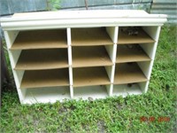 Wooden Frame cubby hole organizer