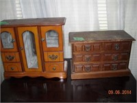Pair of wooden Jewelry boxes