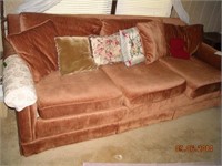Orange couch-good condition