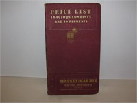 Massey Harris Price List
