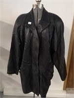 MEN'S THINSULATE LEATHER COAT - LARGE