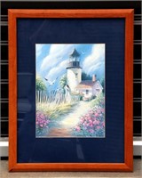 Lighthouse Art Print  Framed
