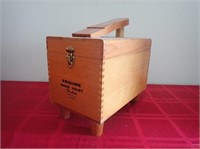 Esquire Shoe Valet Wood Box w/ Polish