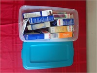 Plastic Tote Full of Band - Aid