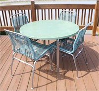Surf Line Patio table and 4 Chairs