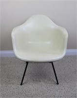 Eames for Herman Miller Parchment Fiberglass Chair