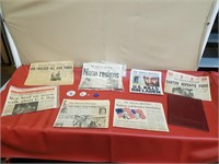 American Presidential History Newspapers & Book
