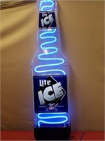 Miller Lite Ice Neon Display Two-Sided