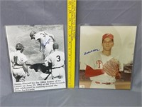 Art Mahaffey & Jimmy Piersal Autographed Pictures