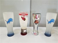 NEW Bears, Lions & Cardinals Drinking Glasses
