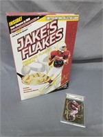 Jake Plummer 2000 ASA Card & Jake's Flakes NIB