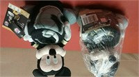 Saints & Steelers Mickey Mouse Blanket & Character