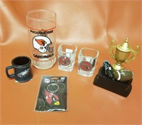 Football Memoribilia Cups, Shotglasses NEW