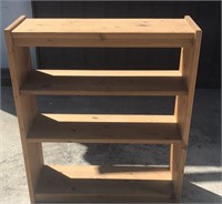 37" Solid Wood Bookshelf