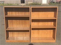 Pair of 3ft Wood Shelving Units