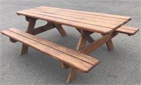 Full Size Solid Wood Picnic Table