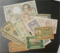 Lot of world bank notes
