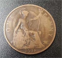 1918 UK Penny