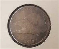 1858 Eagle Penny